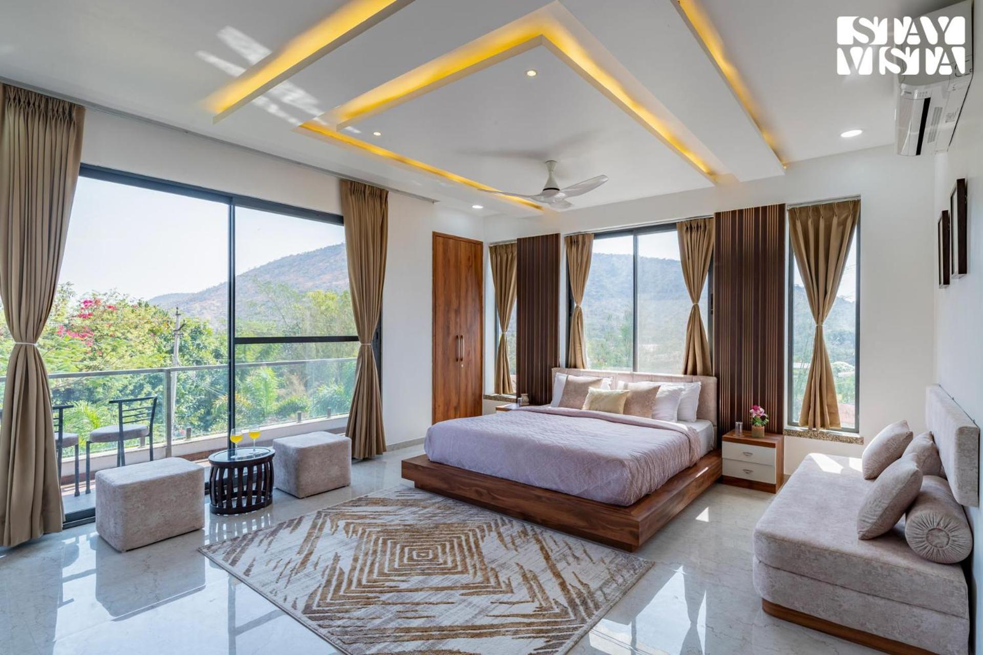Stayvista'S Bella Dream - Mountain-View With Outdoor Pool, Lawn Featuring A Gazebo & Indoor Games Udaipur Exterior foto